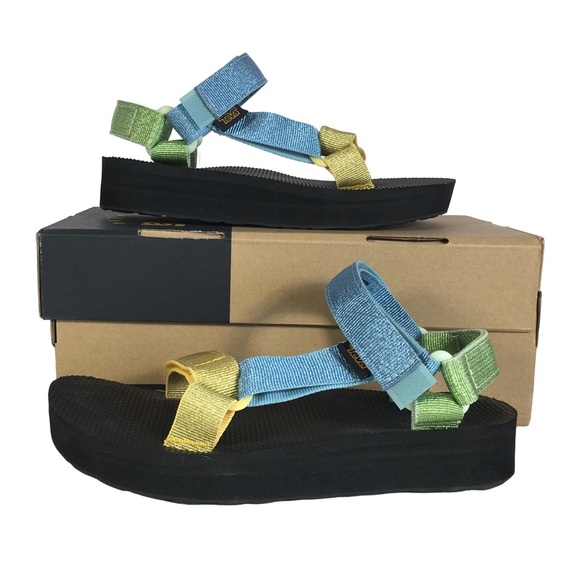 Teva Shoes - Teva Women's Midform Universal Sandal, Blue Metallic Multi, Size 6, NIB